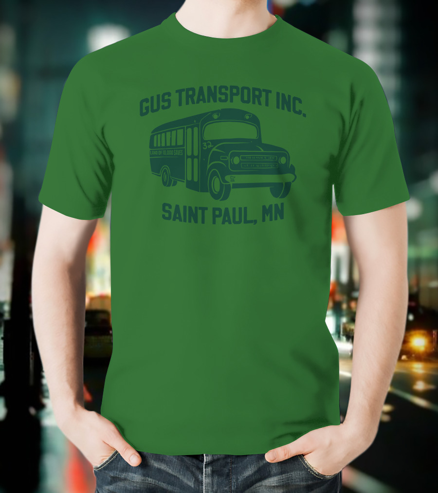 Gus Transport Inc Saint Paul MN Vintage Bus T-Shirt