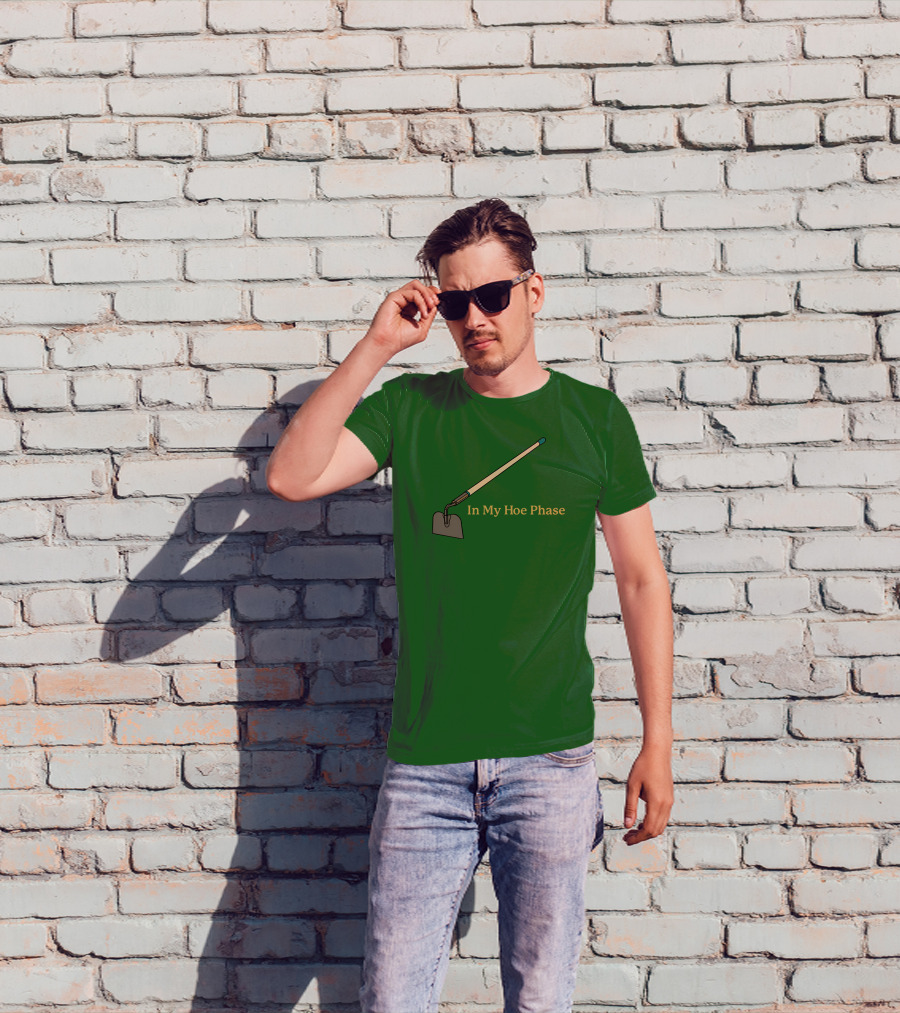 Middleclassfancy Store In My Hoe Phase Green Background T-Shirt