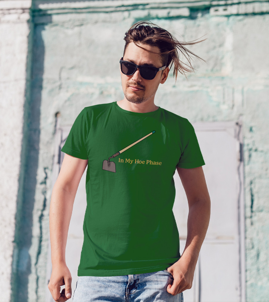 Middleclassfancy Store In My Hoe Phase Green Background T-Shirt