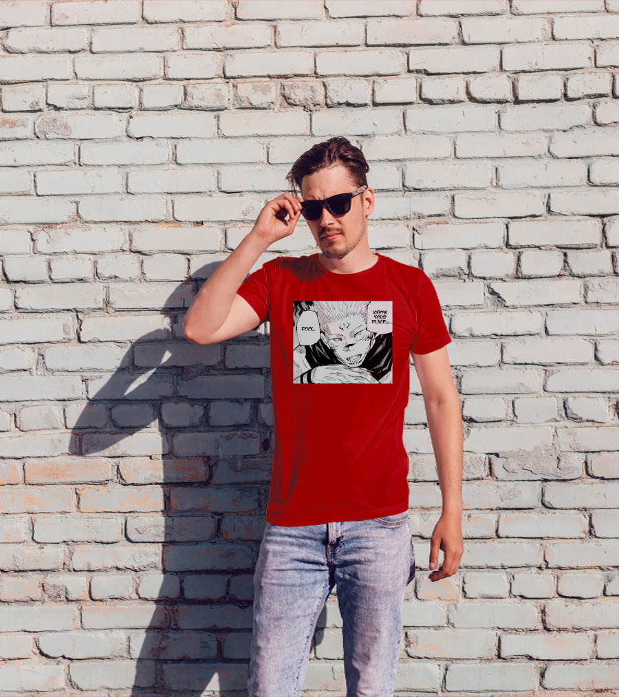 Jujutsu Kaisen Know Your Place Fool Manga Panel T-Shirt
