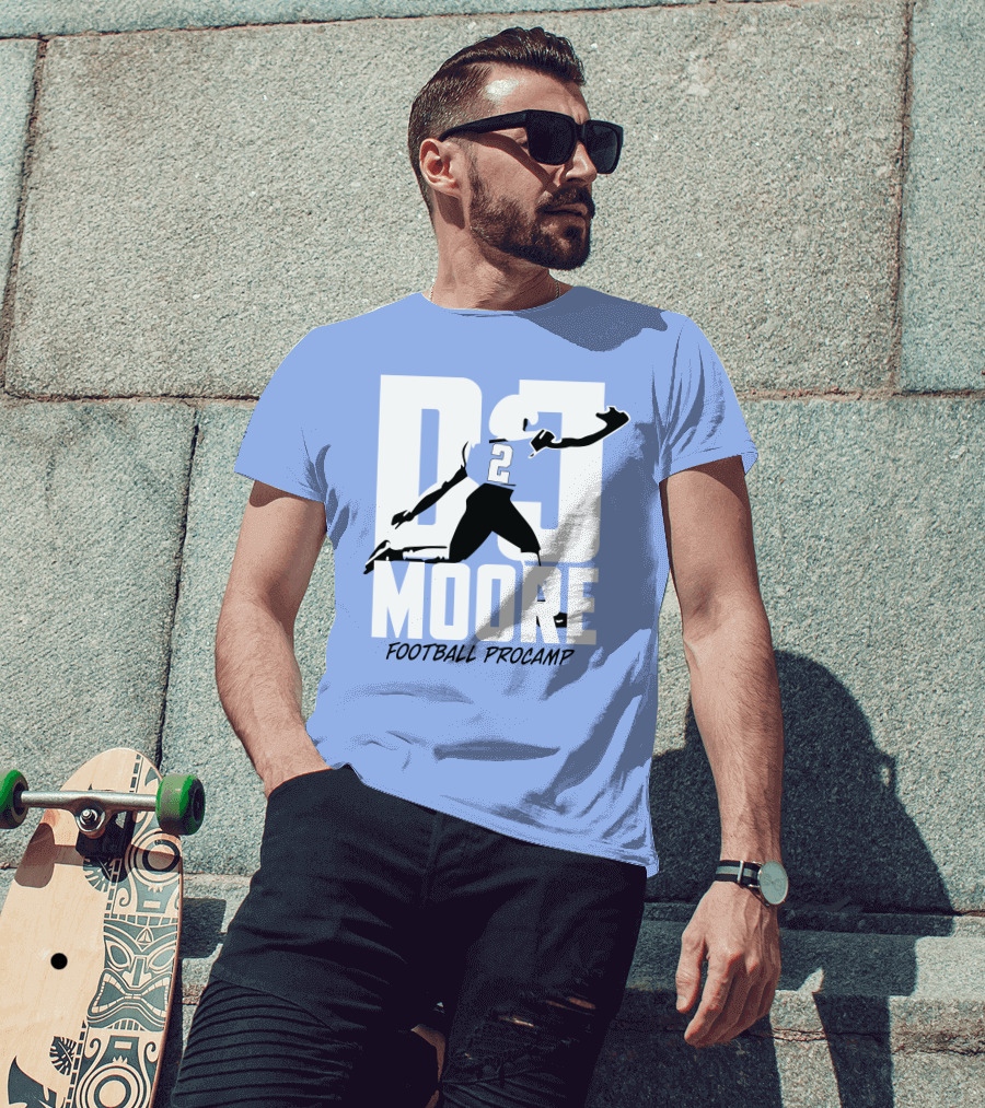 Chicago Bears DJ Moore 2 Football Procamp T-Shirt