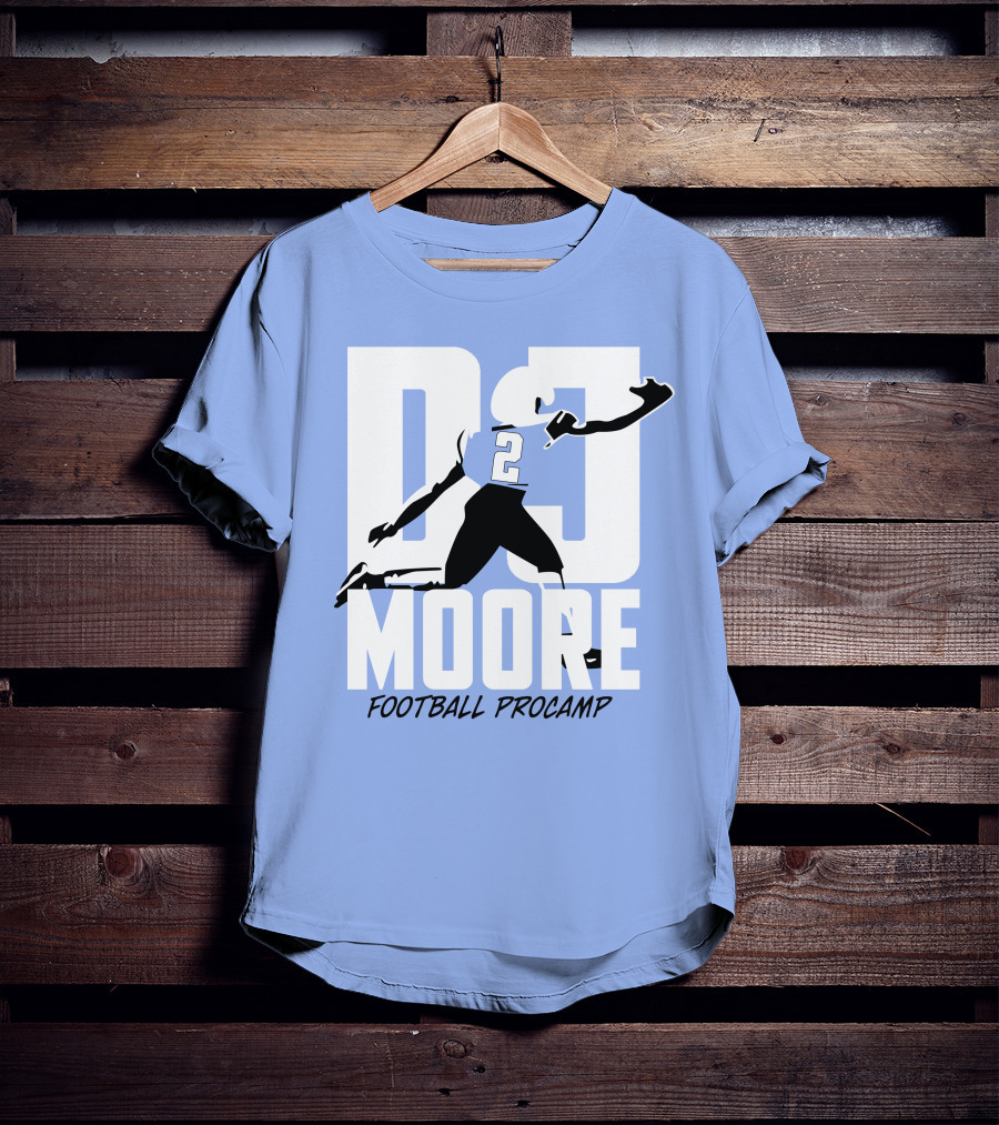 Chicago Bears DJ Moore 2 Football Procamp T-Shirt