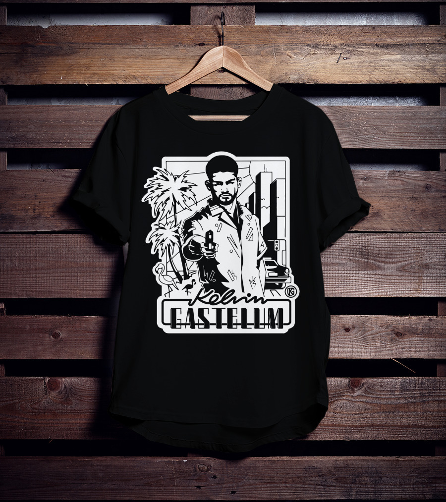 Kelvin Gastelum Urban Noir Street Scene T-Shirt