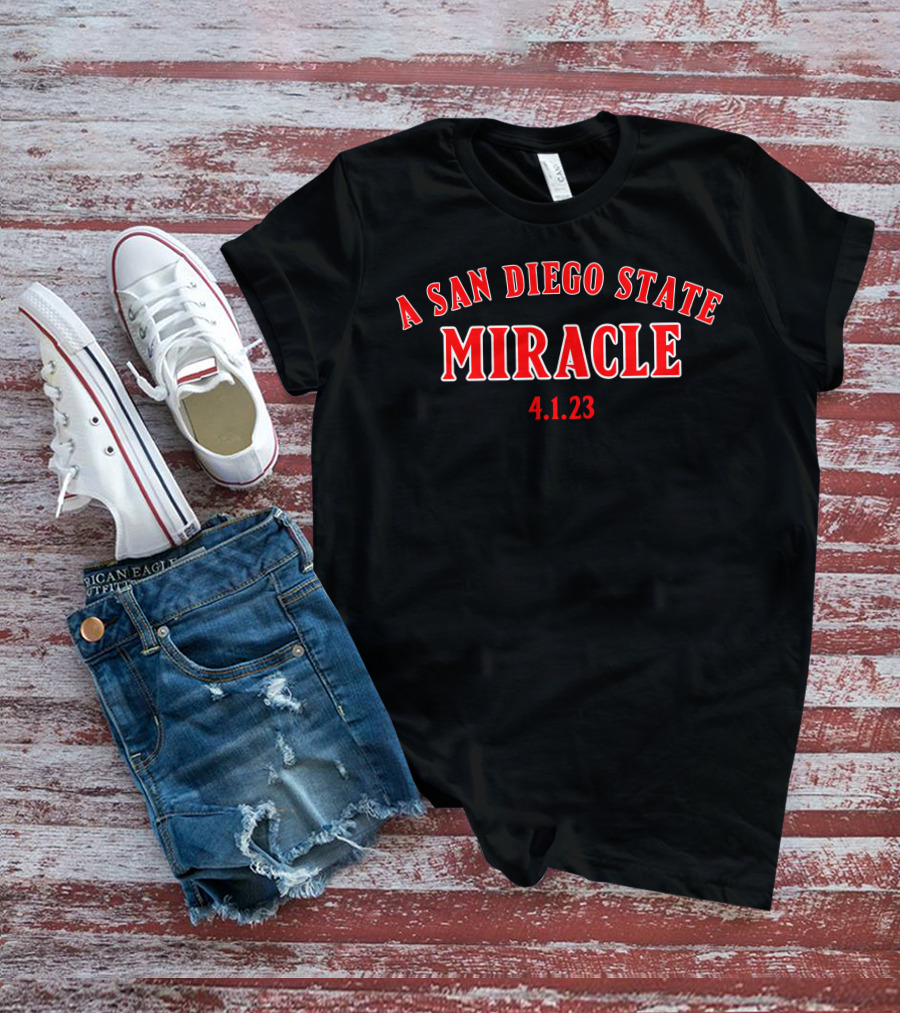 Ben And Woods Merch A San Diego State Miracle 4.1.23 T-Shirt