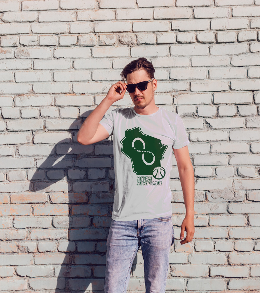 Aj Green Milwaukee Bucks Autism Acceptance T-Shirt