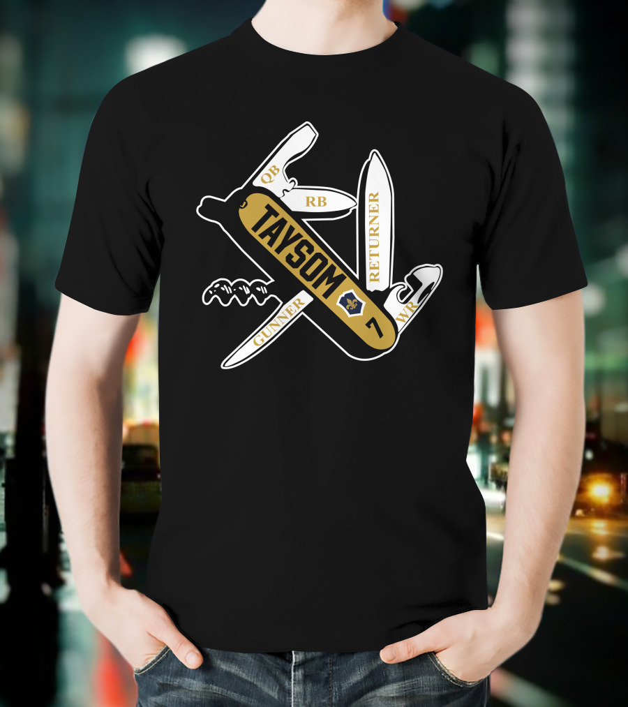 Jeantherapy Taysom 7 Multi-Position NFL Player QB RB WR Gunner Returner T-Shirt