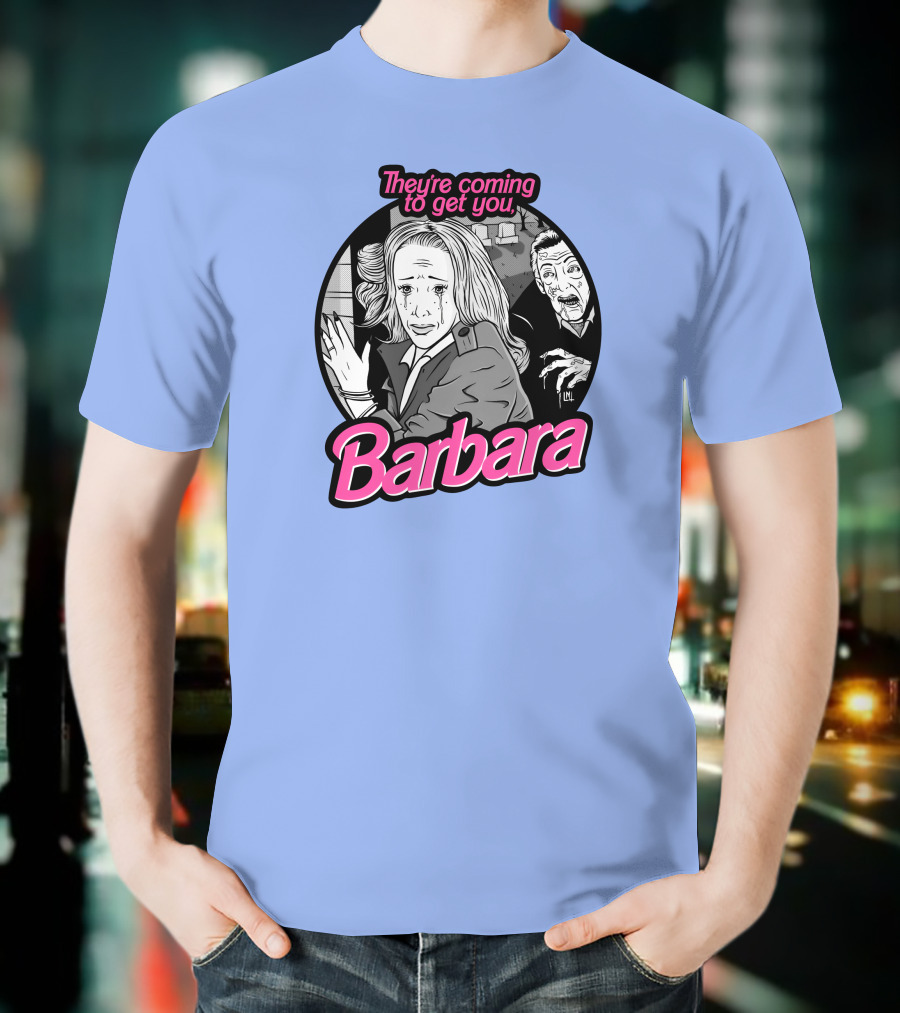 They're Coming To Get You Barbara Horror Scene Comic T-Shirt