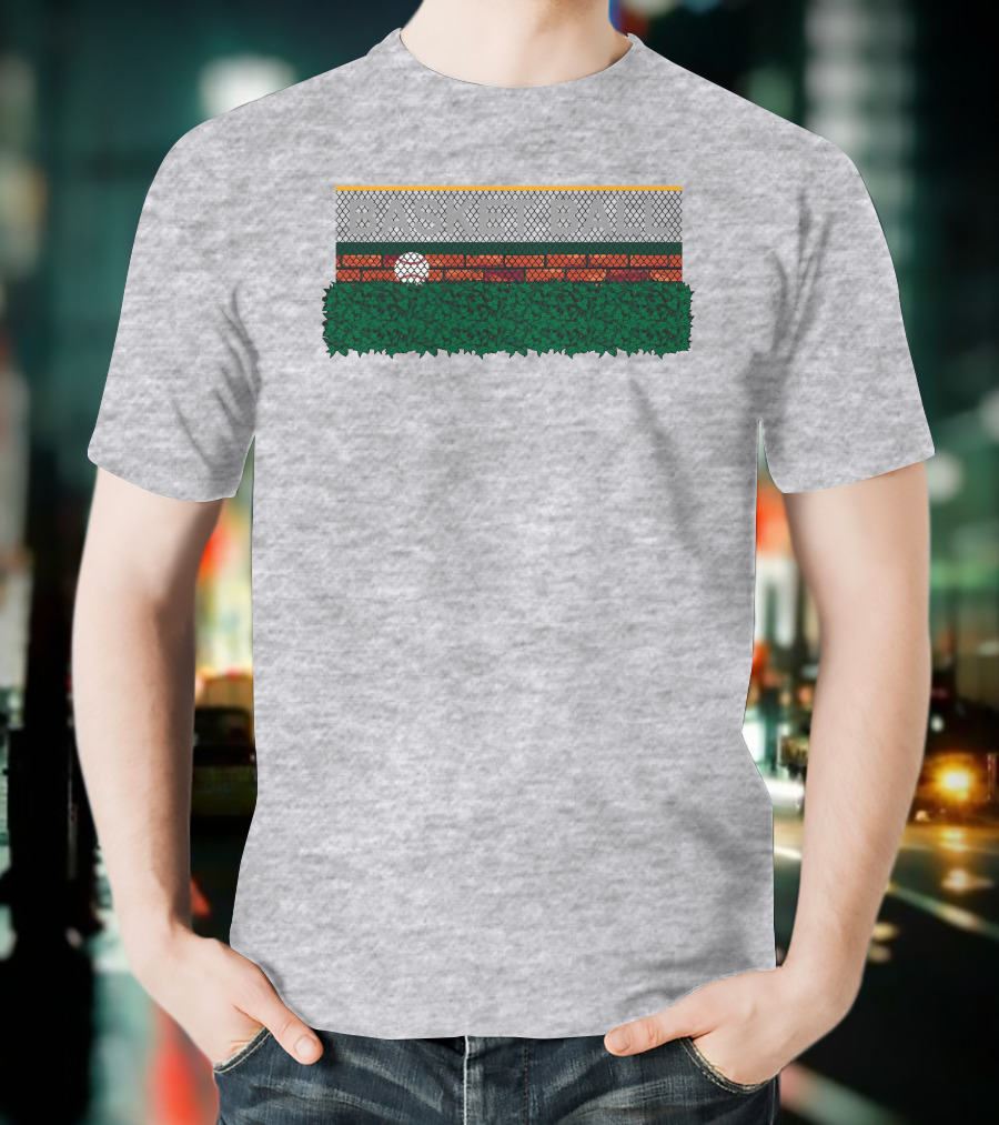 Obvious Basket Ball Fence Court T-Shirt