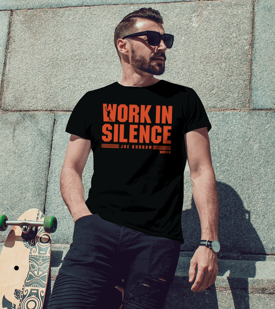 Joe Burrow Work In Silence NFLPA T-Shirt