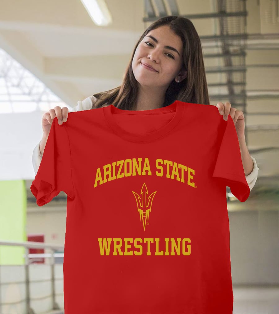 Arizona State Sun Devils Wrestling Fork T-Shirt