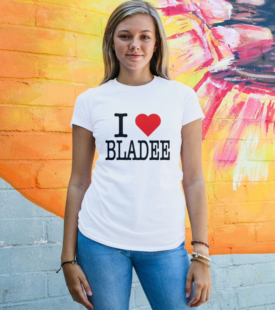 I Love Bladee Heart Symbol Fandom T-Shirt