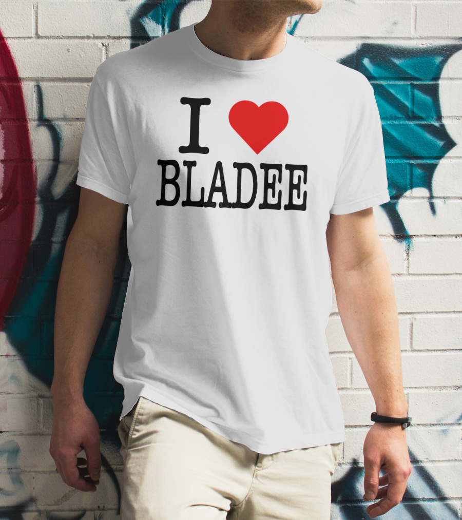 I Love Bladee Heart Symbol Fandom T-Shirt