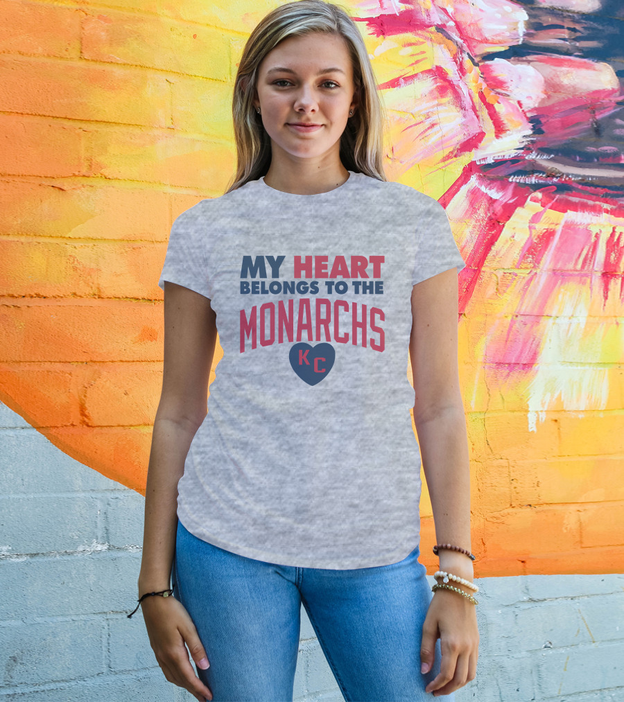 My Heart Belongs To The Monarchs KC T-Shirt