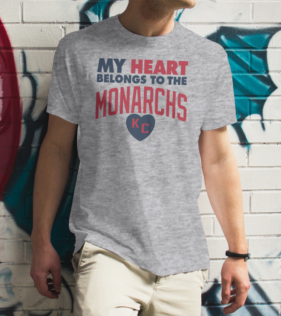 My Heart Belongs To The Monarchs KC T-Shirt