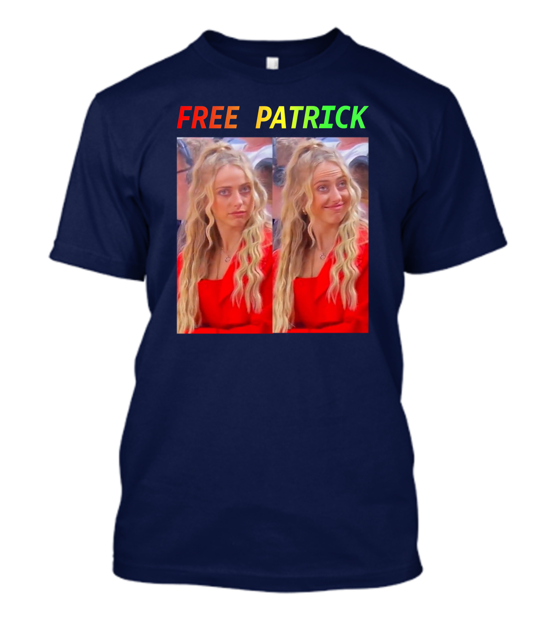 FREE PATRICK Double Image Red T-Shirt