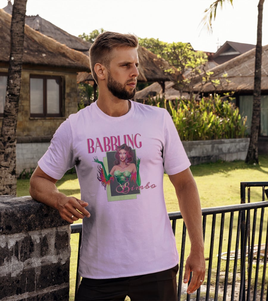 Voss Events Merch Jasmine Kennedie Babbling Bimbo Green Glamour Dress T-Shirt