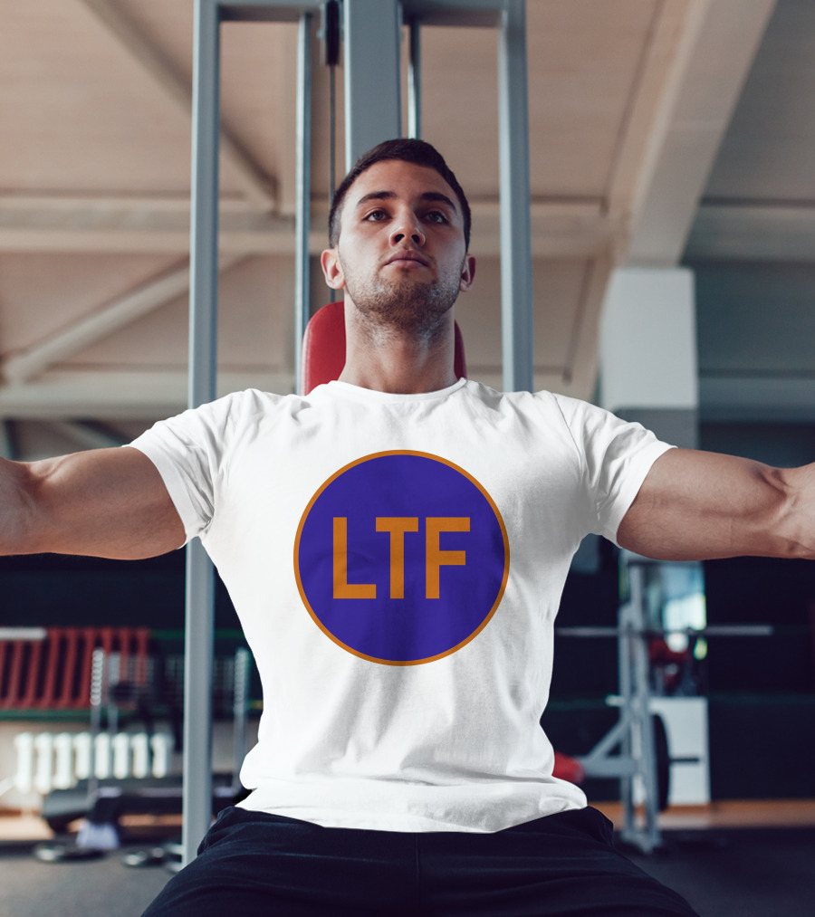 LTF Blue And Orange Round Logo Emblem T-Shirt