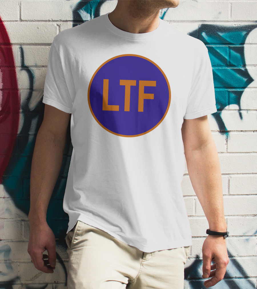LTF Blue And Orange Round Logo Emblem T-Shirt