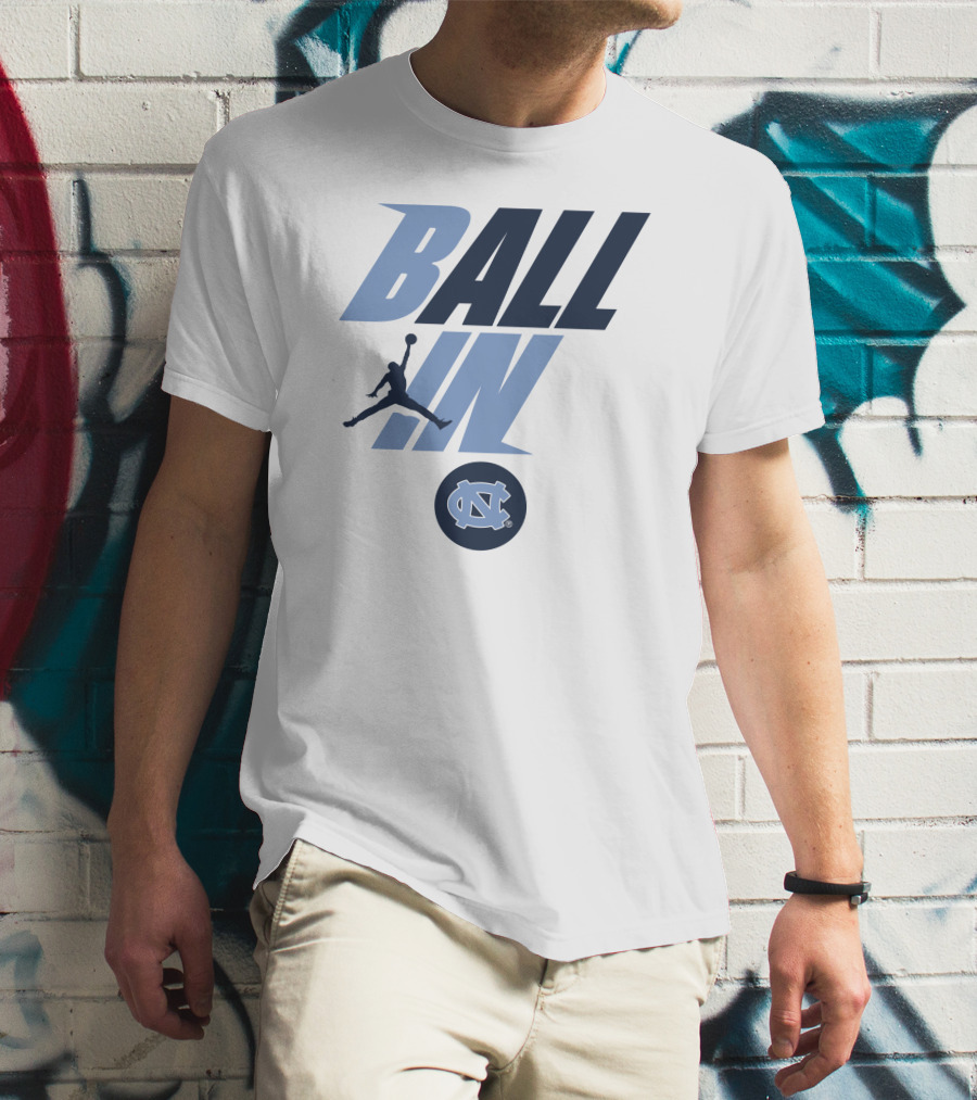 Goheels Shop Jordan Brand North Carolina Tar Heels Ball In Jumpman T-Shirt