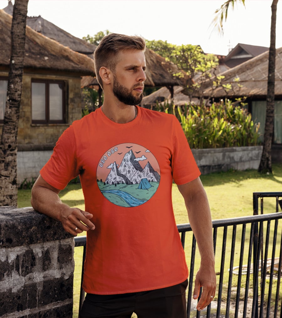 Christine Oso Oso River Tent Camping Mountains T-Shirt