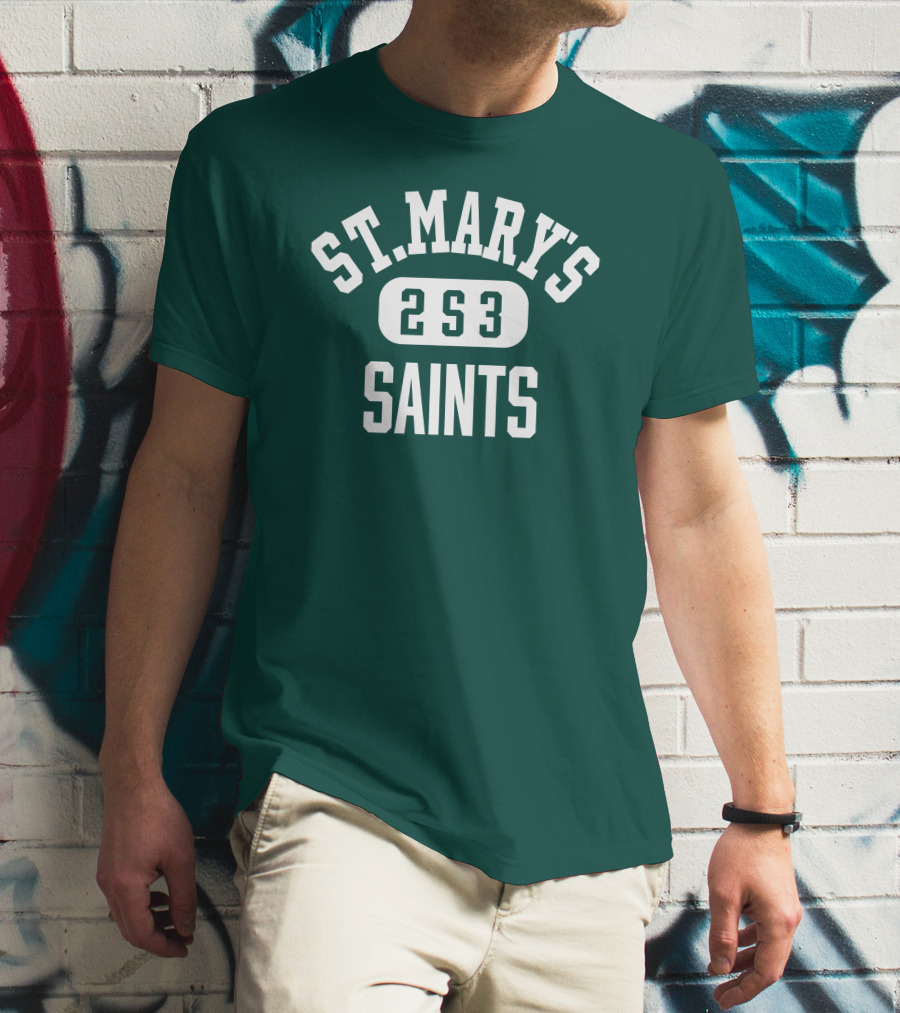 St. Mary's High School Saints 2S3 Team Spirit T-Shirt