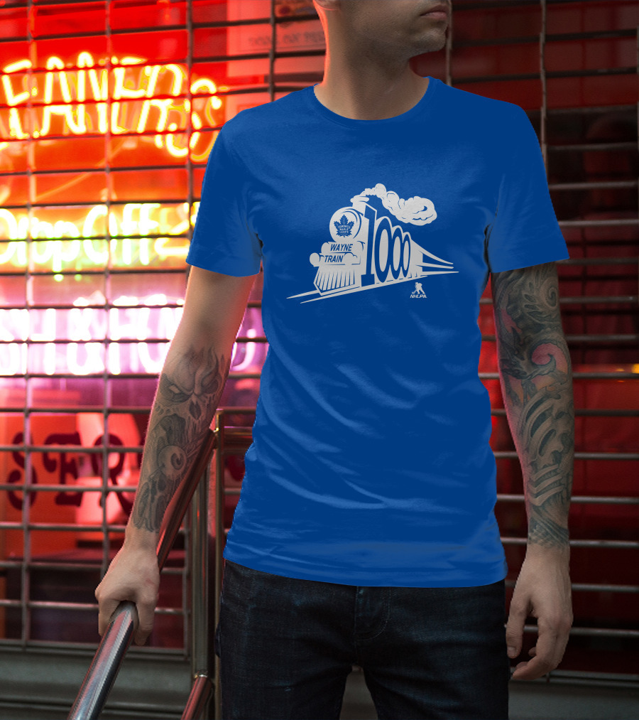 Sportsnet Wayne Train NHLPA 1000 Toronto Maple Leafs T-Shirt
