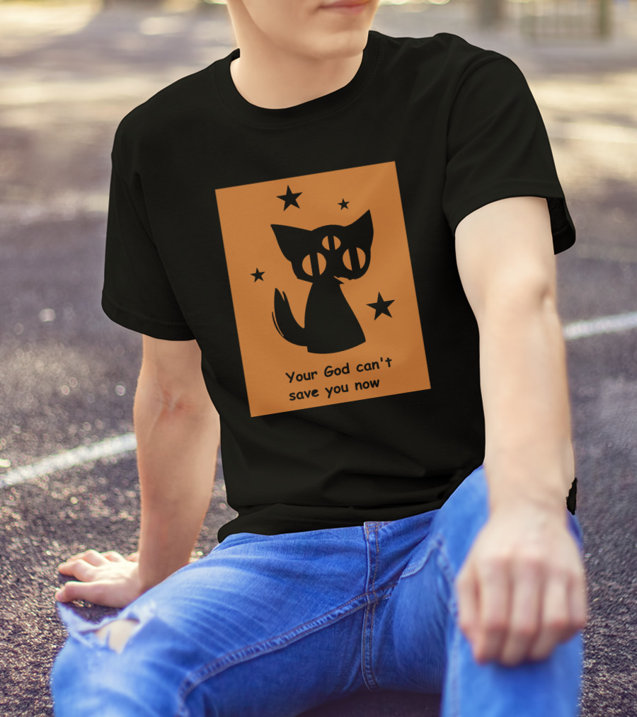 Rex Your God Can't Save You Now Three-Eyed Cat And Stars T-Shirt