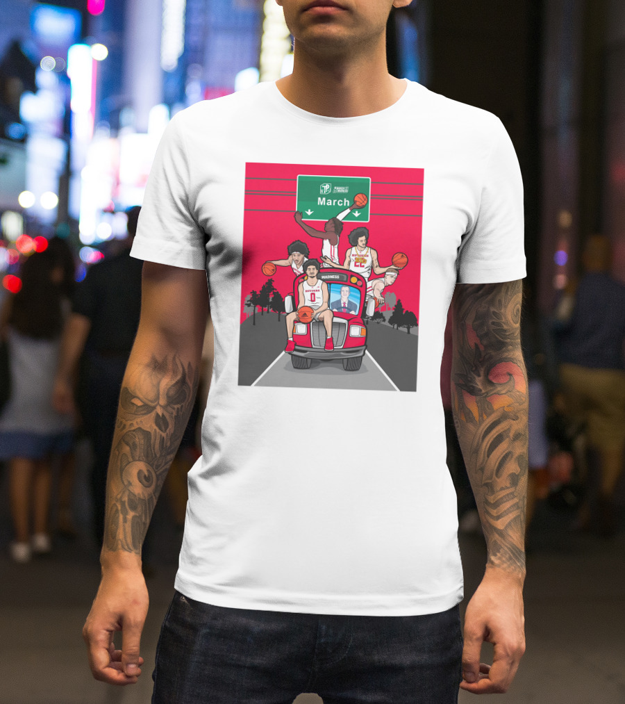 Rutgers Scarlet Knights Basketball March Madness Road Trip To Dayton Ohio T-Shirt