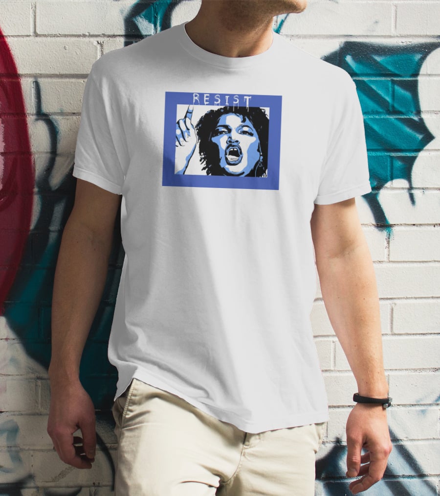 Liberal World Gear Company Merch Resist Stacey Abrams T-Shirt