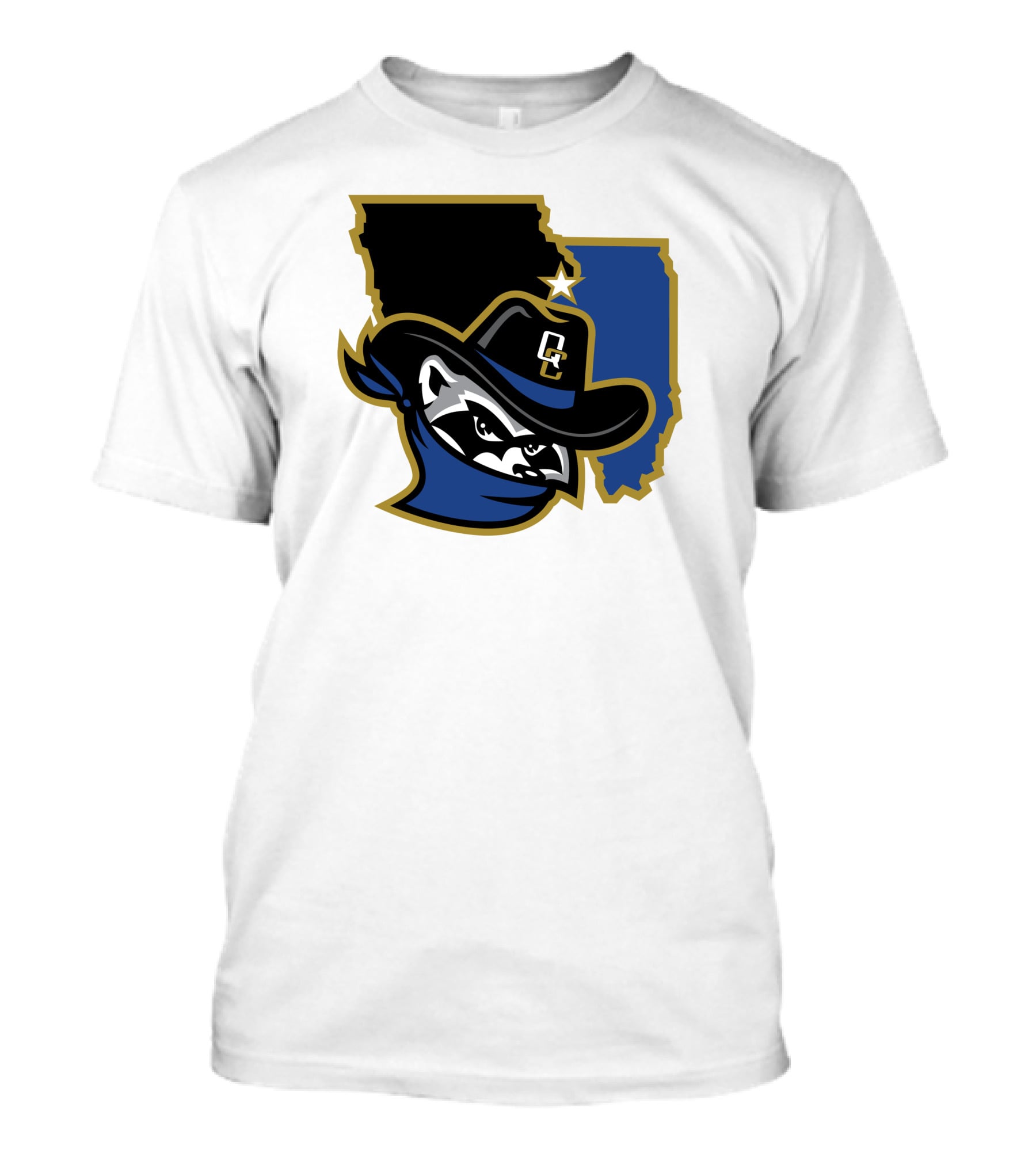 Quad Cities River Bandits Midwest League Baseball Logo 22 T-Shirt