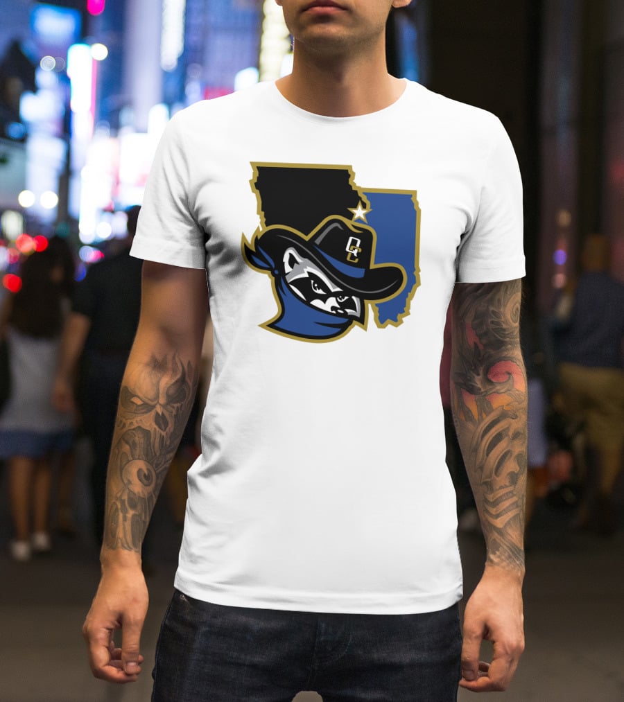 Quad Cities River Bandits Midwest League Baseball Logo 22 T-Shirt