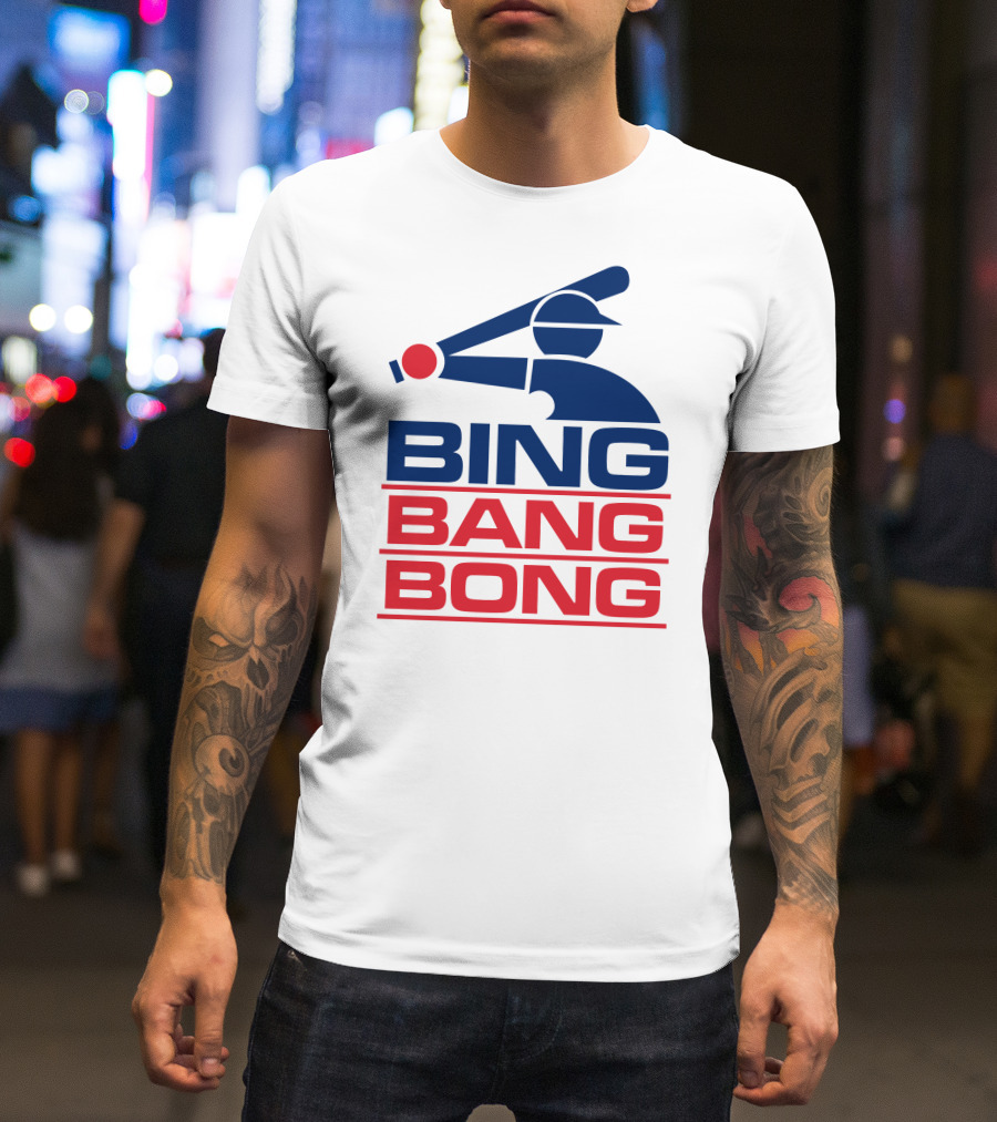 Bing Bang Bong Baseball Player T-Shirt
