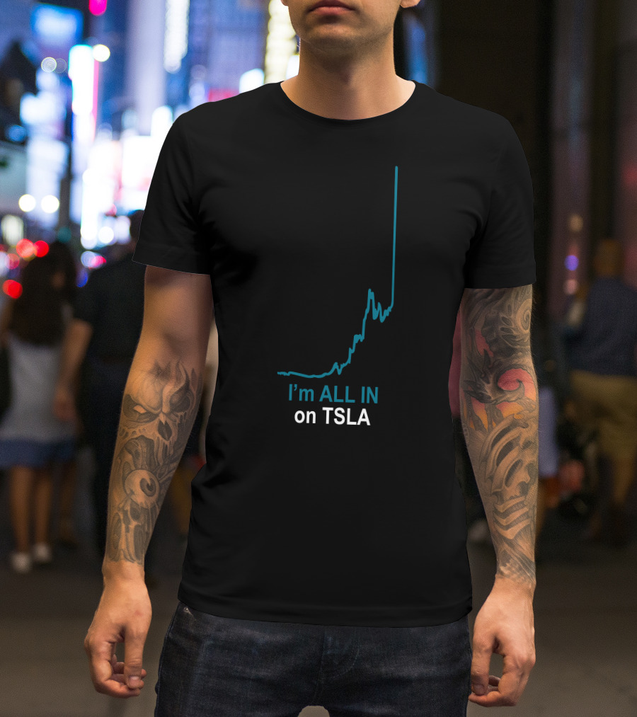 Warren Redlich Molon Tsla I'm All In On TSLA Come And Take It T-Shirt