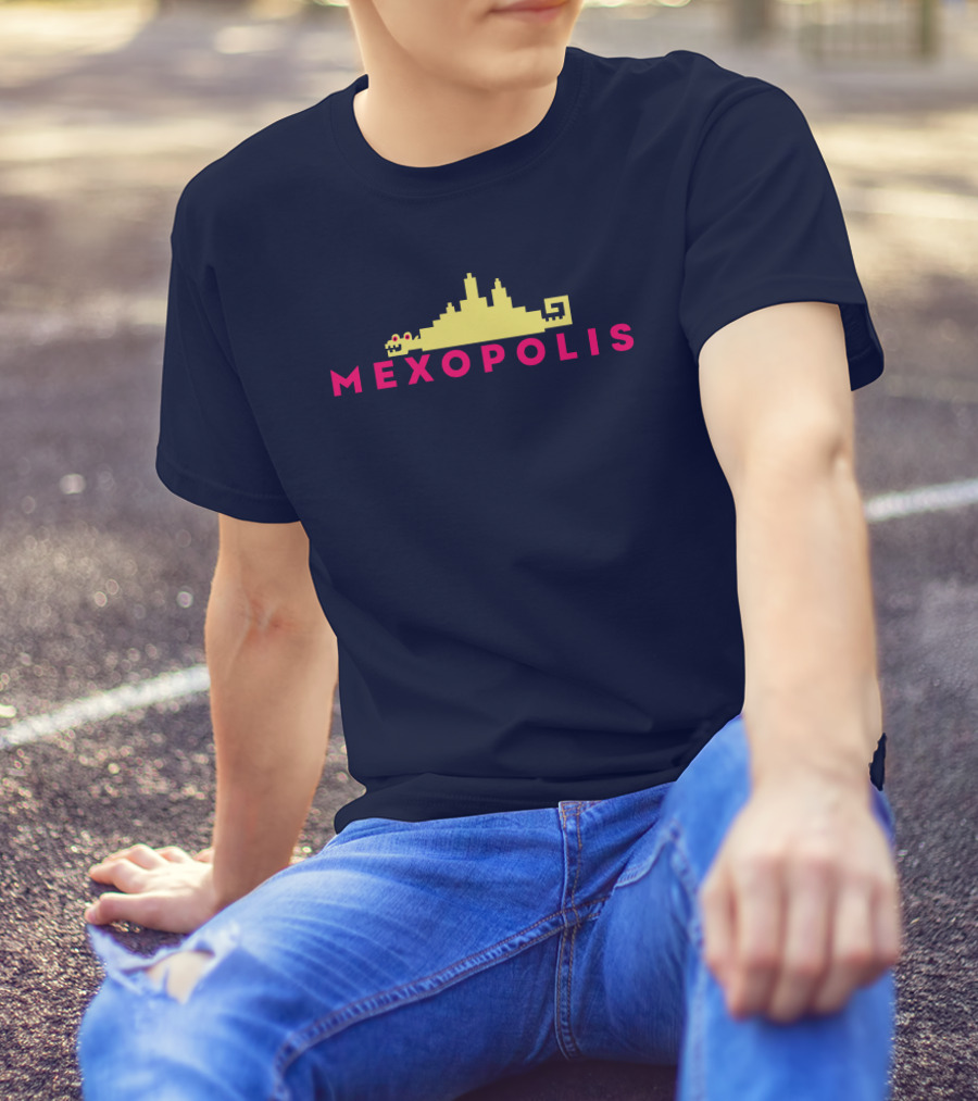 Mexopolis Jorge R. Gutierrez Cityscape Skyline T-Shirt