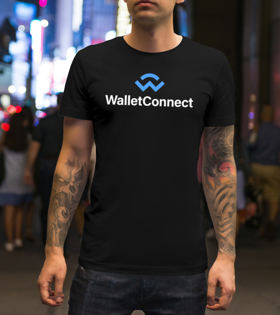 WalletConnect Logo Blue And White T-Shirt