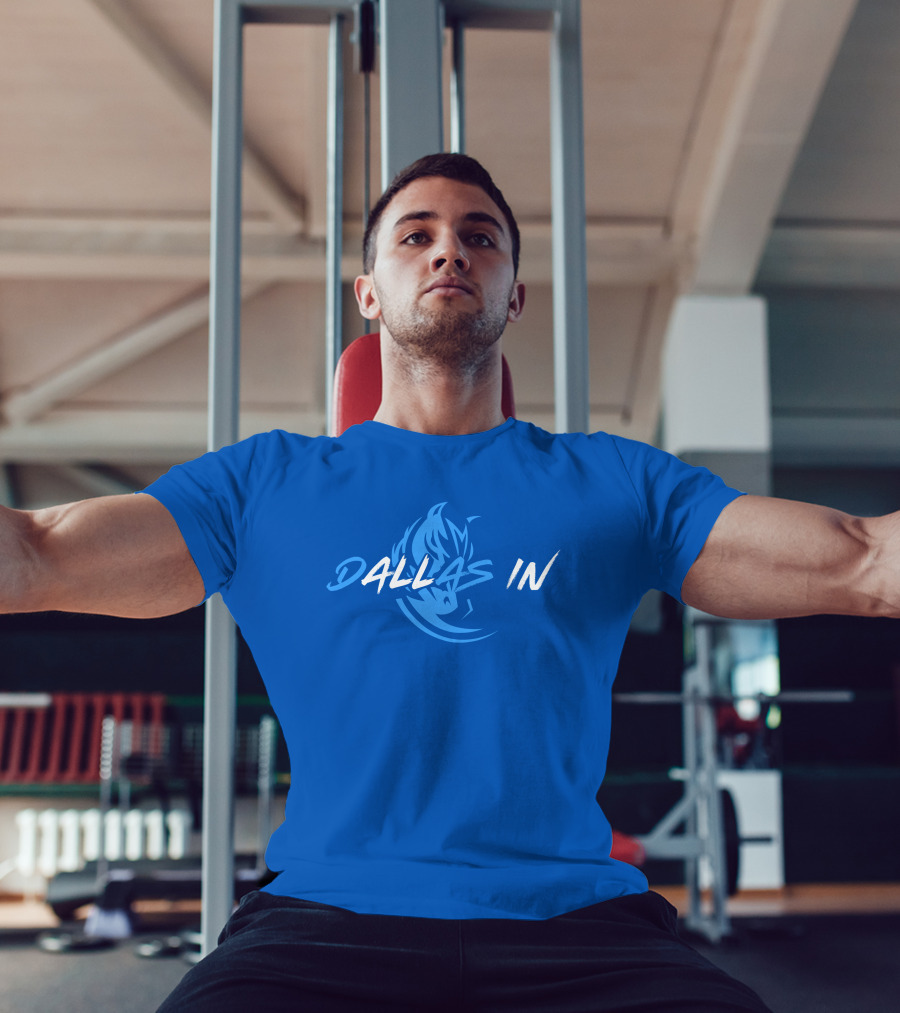 Dallas In Mavericks Flame Blue T-Shirt