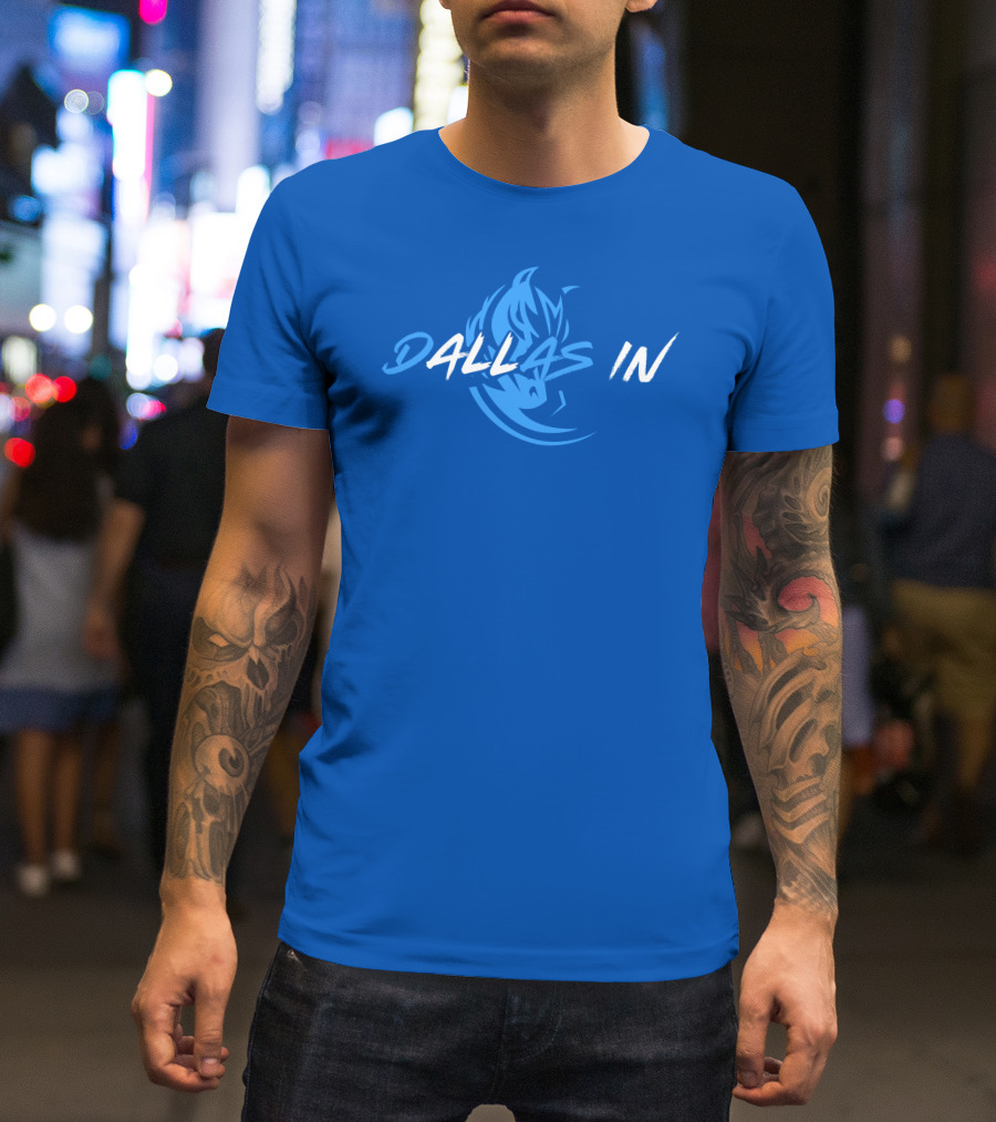 Dallas In Mavericks Flame Blue T-Shirt
