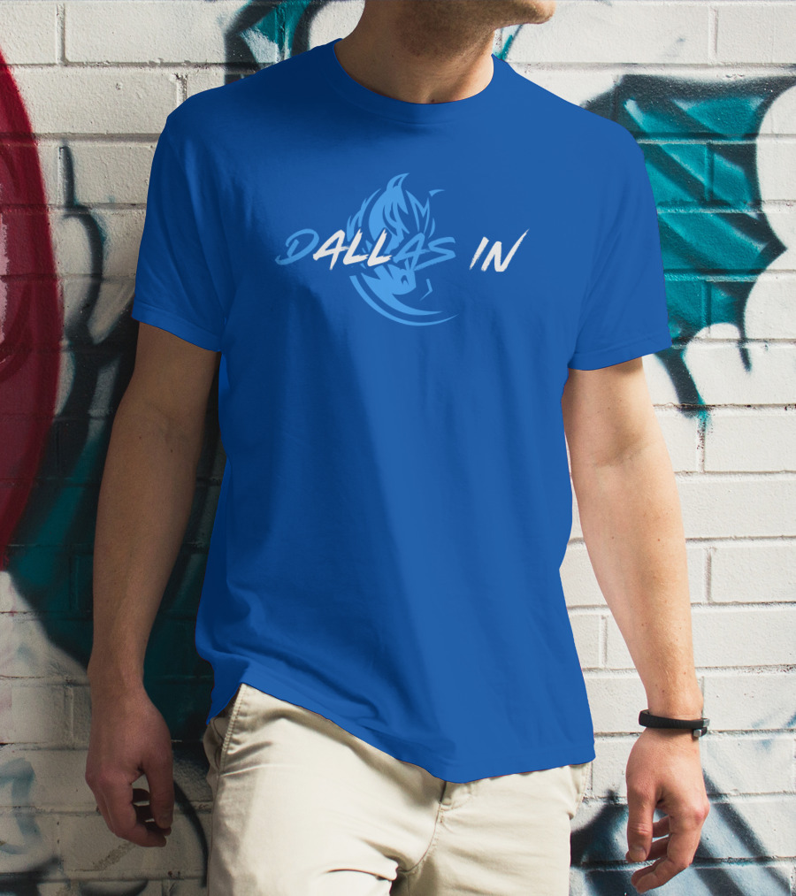 Dallas In Mavericks Flame Blue T-Shirt