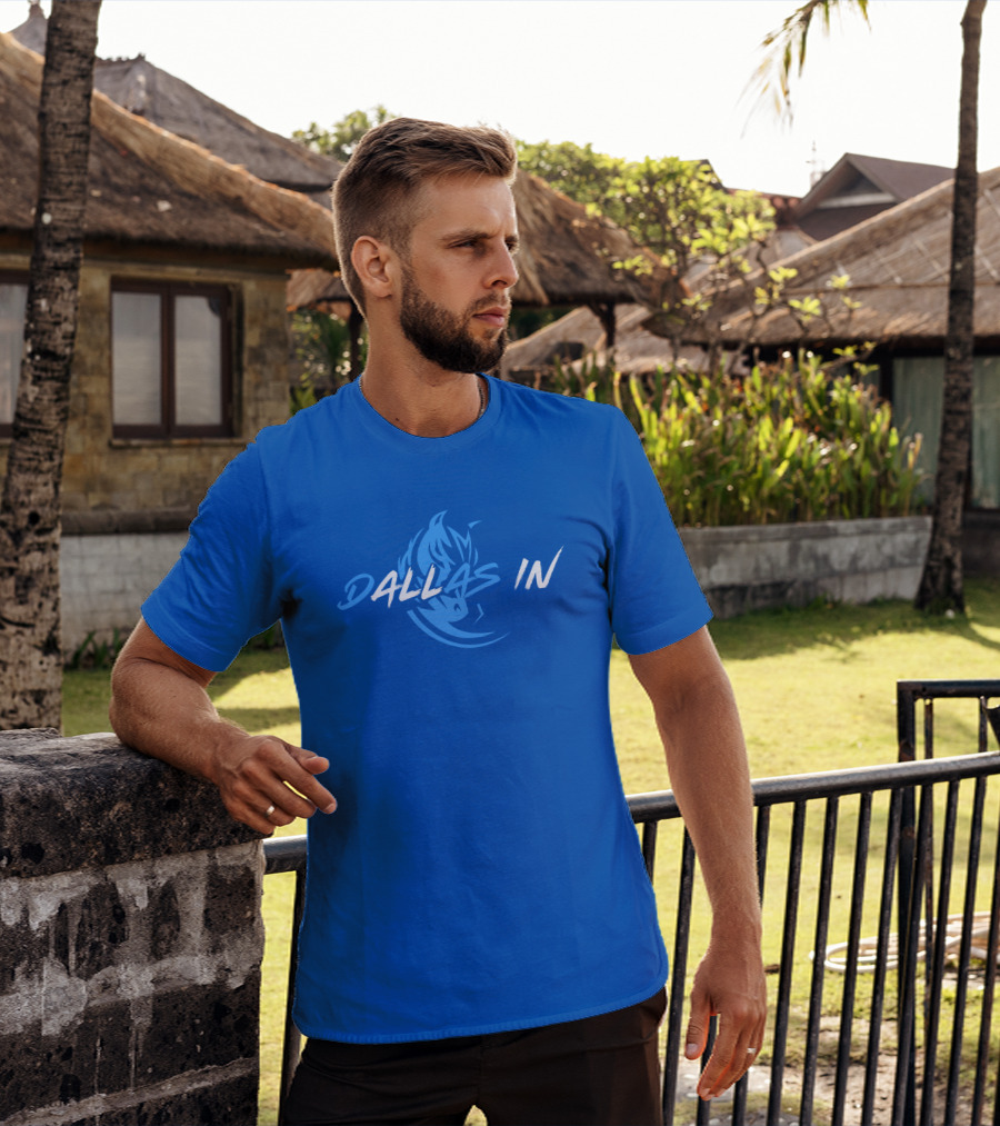 Dallas In Mavericks Flame Blue T-Shirt