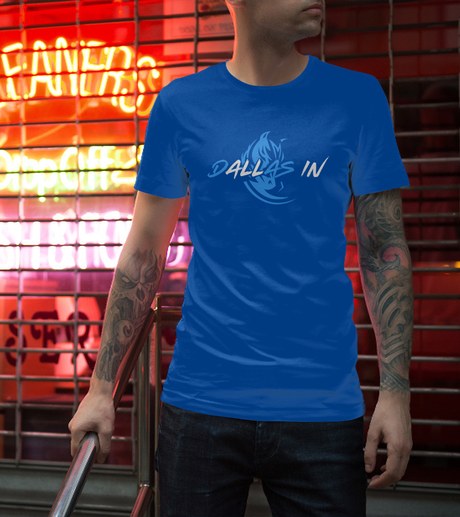 Dallas In Mavericks Flame Blue T-Shirt