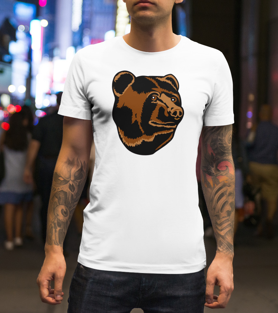 Boston Bruins Logo Bear Head T-Shirt
