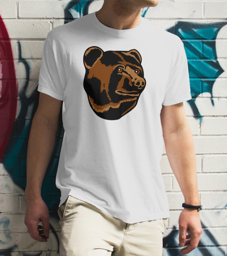 Boston Bruins Logo Bear Head T-Shirt