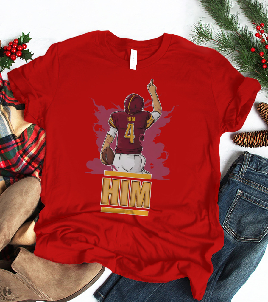 HIM 4 Football Artwork T-Shirt
