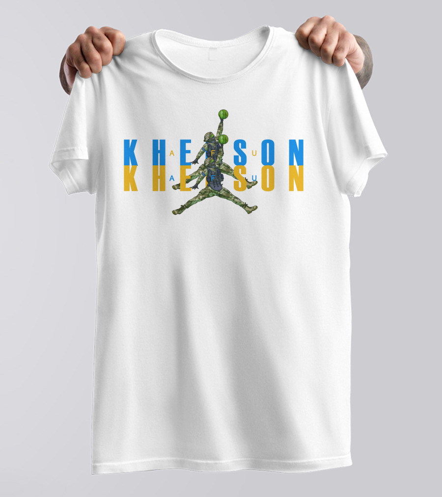 Kherson Afu Watermelon Warrior Jumpman Homage T-Shirt