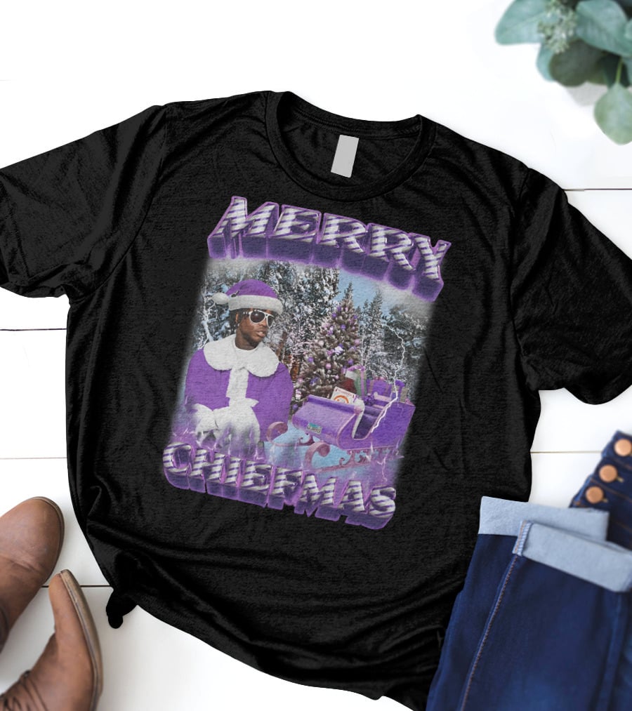 Merry Chiefmas Purple Santa Winter Wonderland T-Shirt