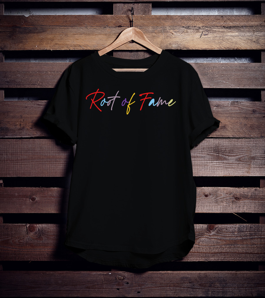 Root Of Fame Multicolor Script T-Shirt