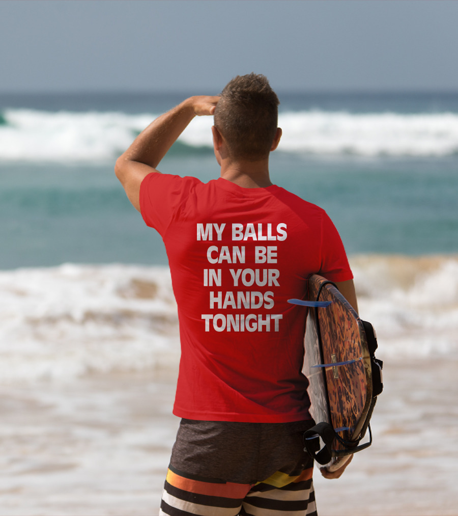 Shirts That Go Hard My Balls Can Be In Your Hands Tonight T-Shirt
