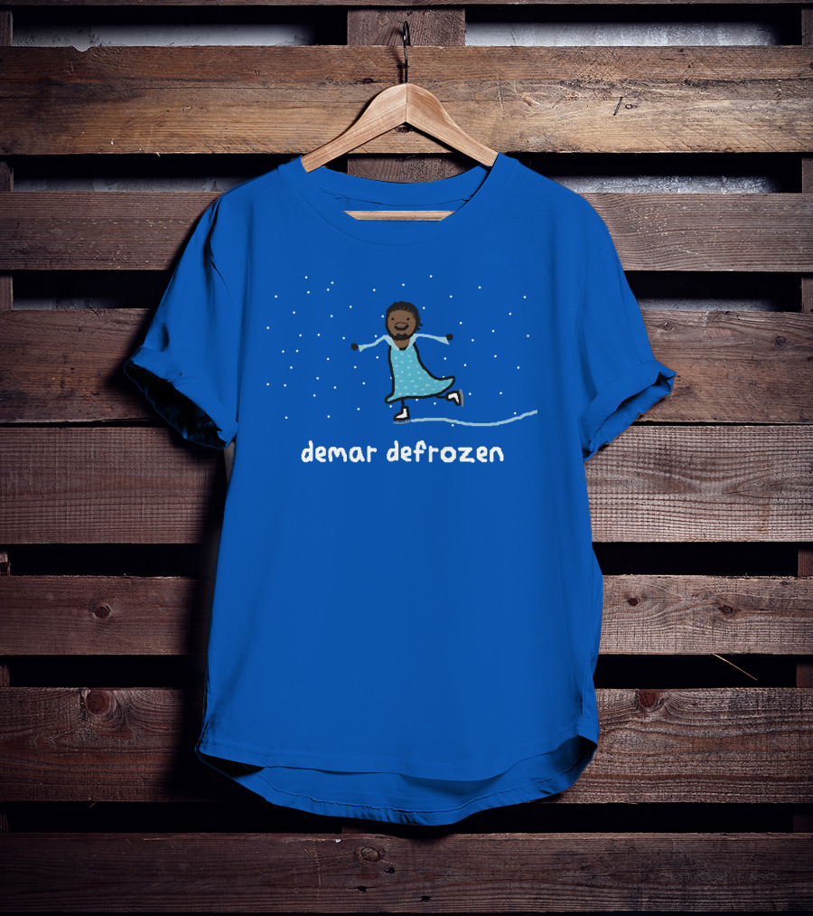 Demar Defrozen Ice Skating Figure With Sparkling Stars T-Shirt