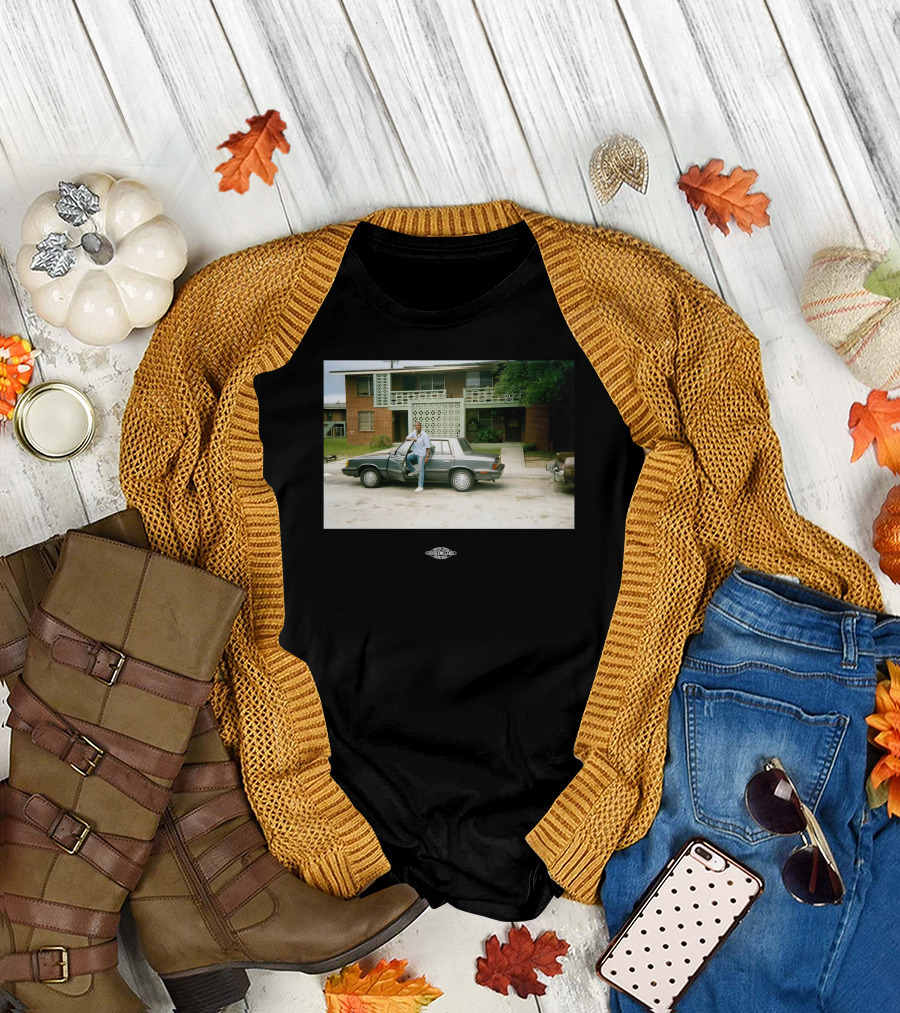 Vintage Warnock Midcentury Modern House Photo Retro Car Scene T-Shirt