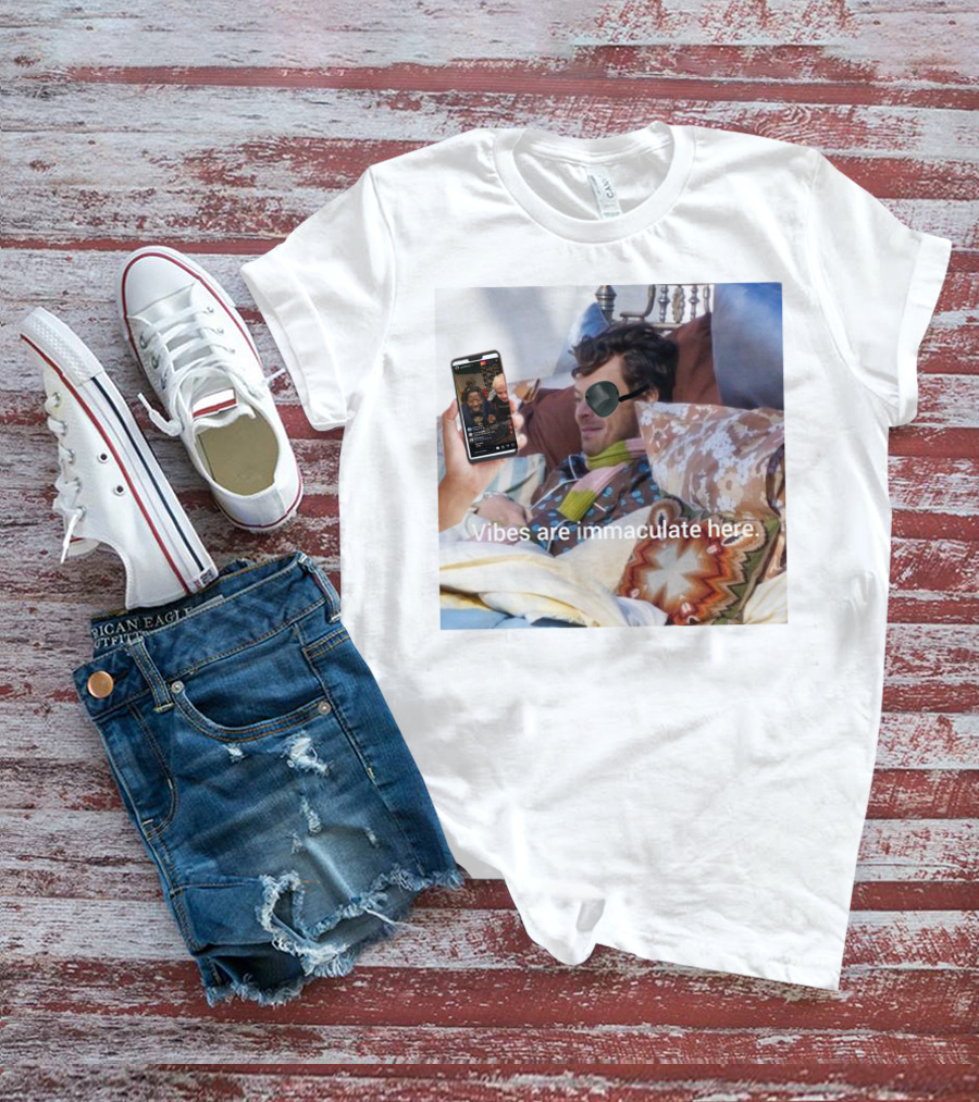 Vibes Are Immaculate Here Cozy Bedtime Bliss T-Shirt
